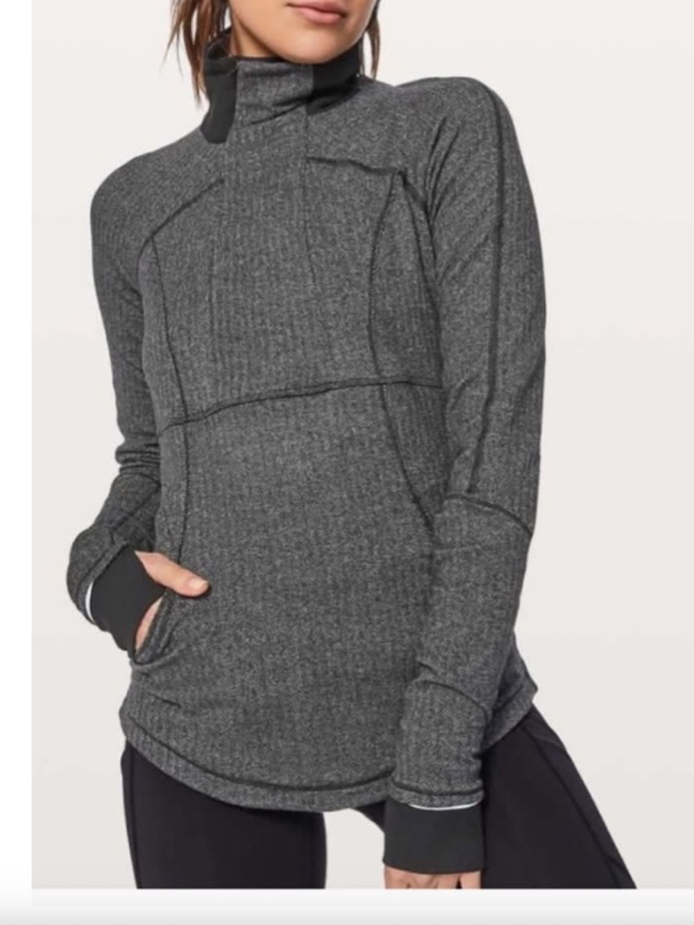 Lululemon Nice Asana Jacket Ziggy Wee Inkwell Size 4